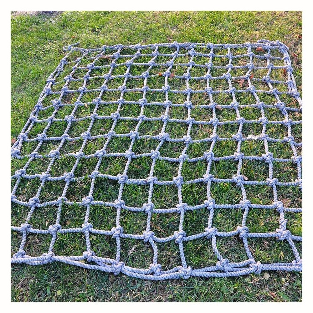 Cargo Climbing Net Outdoor Treehouse Nylon Truck Trailer Nets Playground Heavy Duty Swings Net Safety Net Cargo Net Child(6mm*8cm,2X3m/6.6X9.8ft)