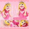 Role Play Hand Puppets Hand Plush Chef Doctor Fireman Pirate Detective Athlete Nurse Worker Hand Puppet Toys Puppets for Kids Storytelling Imaginative Pretend Play Teaching Preschool(Princess) view 2