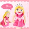 Role Play Hand Puppets Hand Plush Chef Doctor Fireman Pirate Detective Athlete Nurse Worker Hand Puppet Toys Puppets for Kids Storytelling Imaginative Pretend Play Teaching Preschool(Princess) view 3