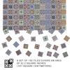 150 pcs, Dollhouse Flooring, 1:12 Scale Doll House Tiles, Miniature Checkerboard Floor, REDUCIO! (Spanish Tiles) view 3