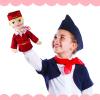 Role Play Hand Puppets Hand Plush Chef Doctor Fireman Pirate Detective Athlete Nurse Worker Hand Puppet Toys Puppets for Kids Storytelling Imaginative Pretend Play Teaching Preschool(Stewardess) view 2