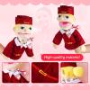 Role Play Hand Puppets Hand Plush Chef Doctor Fireman Pirate Detective Athlete Nurse Worker Hand Puppet Toys Puppets for Kids Storytelling Imaginative Pretend Play Teaching Preschool(Stewardess) view 4