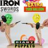 Akargol Handmade Wooden Fencing Puppets - XLarge 2025 New Sword Duel Game Best Family Board Games for Christmas 2-Player Wooden Robot Battle Balloon Game, Whack a Balloon Party Games for 2 Players view 1