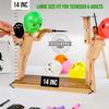 Akargol Handmade Wooden Fencing Puppets - XLarge 2025 New Sword Duel Game Best Family Board Games for Christmas 2-Player Wooden Robot Battle Balloon Game, Whack a Balloon Party Games for 2 Players view 3