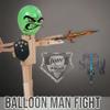 Akargol Handmade Wooden Fencing Puppets - XLarge 2025 New Sword Duel Game Best Family Board Games for Christmas 2-Player Wooden Robot Battle Balloon Game, Whack a Balloon Party Games for 2 Players view 4