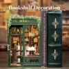CUTEBEE Book Nook Kit - DIY Miniature House Dollhouse Kit for Adults, Booknook Tiny House Bookshelf Decor 3D Wooden Puzzle, Gifts for Family and Friends (Owl Bookstore) view 2