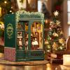 CUTEBEE Book Nook Kit - DIY Miniature House Dollhouse Kit for Adults, Booknook Tiny House Bookshelf Decor 3D Wooden Puzzle, Gifts for Family and Friends (Owl Bookstore) view 3