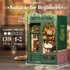 CUTEBEE Book Nook Kit - DIY Miniature House Dollhouse Kit for Adults, Booknook Tiny House Bookshelf Decor 3D Wooden Puzzle, Gifts for Family and Friends (Owl Bookstore) view 4