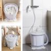 Manual Washing Machine 40x33cm/16x13in Mini Portable Washing Machine With Drain Basket Deep Cleaning Small Washer For Laundry, Dorms, College, RV, Camping view 2