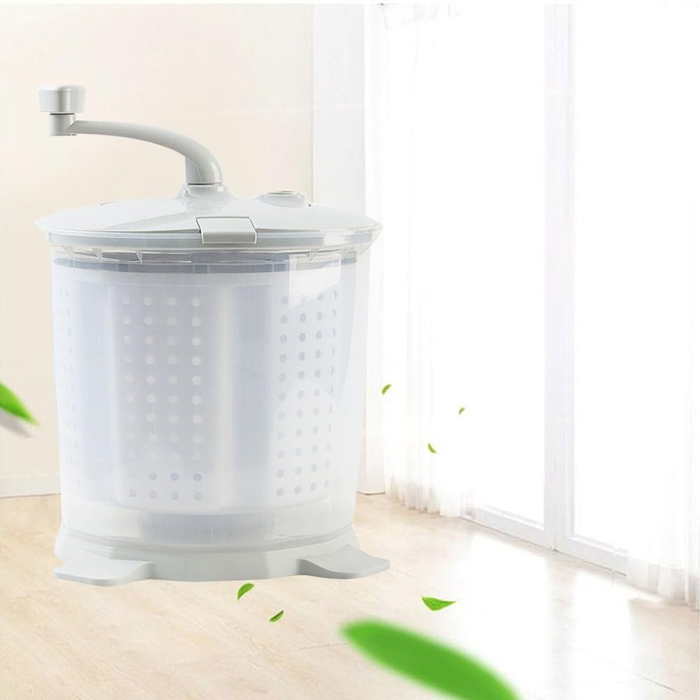 2 In 1 Mini Manual Washing Machine And Dehydrator Combo 16x13in Travel Washing Machine For Underwear Baby Clothes Pet Garments Or Other Small Items
