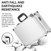 Carrying Bag for RC Controller, 2.4G Universal Aluminum Alloy Airplane Aircraft RC Transmitter Carrying Case with Foam, Portable & Shockproof Remote Control Transmitter Case for JR FUTABA forFLYSKY view 4