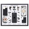 SHANBOYU Art for iPhone 13 Pro Max Disassembled Artwork, 6.7 inch Display, Framed Generation Parts Display Old Mobile Phone Display Old Mobile Phone rationing disassembly Display view 1