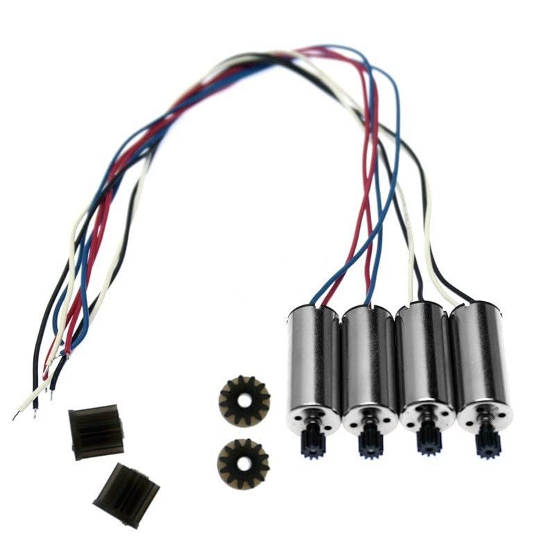 FTYUERT Drone toy accessories S167 S166 RC Drone SP500 Spare Parts Kit Propellers Blades Protection Frame CSJ S167 GPS Quadcopter Arms Motor Gear Shaft Screws(4pcs 7.4V motor)