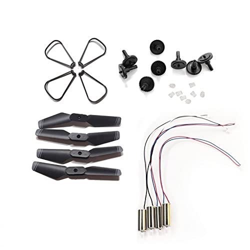 FTYUERT Drone toy accessories for GD93 MINI DRON S171 XT6 LS-Quadcopter RC Drone Cw Ccw Motor Engines Gears Spare Parts Kit(Navy Blue)