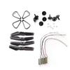 FTYUERT Drone toy accessories for GD93 MINI DRON S171 XT6 LS-Quadcopter RC Drone Cw Ccw Motor Engines Gears Spare Parts Kit(Navy Blue) view 1
