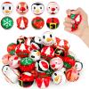 40 Pcs Christmas Stress Balls,Foam Christmas Squeeze Ball,Mini Relief Stress Ball with Santa,Tree,Moose,Snowman,Penguin for Party Favors,Goodie Bag Fillers,Stocking Stuffer Gifts(8 Styles) view 1