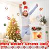 40 Pcs Christmas Stress Balls,Foam Christmas Squeeze Ball,Mini Relief Stress Ball with Santa,Tree,Moose,Snowman,Penguin for Party Favors,Goodie Bag Fillers,Stocking Stuffer Gifts(8 Styles) view 4