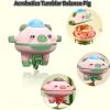 Acrobatics Tumbler Balance Pig - Walking Tumbler Piglet Unicycle Toy Tightrope Gyroscope ToyFingertip Gyroscope Spinner Car Toyfor Child/Gift Giving/Festival (Green) view 3