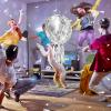 Abilat Disco Ball Pinata with Stick and Blindfold 80s 90s Theme Party Decorations Silver Mirror Disco Ball Pinata for Birthdays Weddings Roller Skating Party Supplies view 4