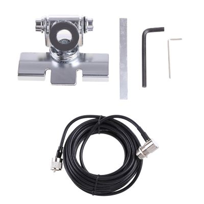 JNIYHGENS RB-400 Car Antenna Mount Bracket 5M Feeder Cable for for KT-7900D Th-9800 BJ-318 BJ-218