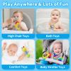 MOONTOY 3pcs Baby Rattles Toy Set, Baby Toys 0-6 Months Infant Toys 6-12 Months Teethers for Babies 3-6 Months Easter Basket Stuffers Gifts, Sensory Teething Toys 0 1 2 3 4 5 6 Month Newborn Boy Girl view 2