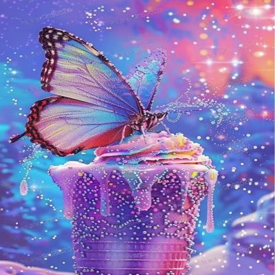 300 Piece Wooden Puzzles for Adults- Ice Cream Butterfly - Leisure Gift for All - Best Gift for Birthday Party - Stress-Free Starter Puzzle for Adults Beginners