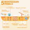Monlurd Wooden Ship Activity Wall Panel for Kids, Sensory Wall Toy, Activity Cube, Wall Toys for Toddlers 1-3, Playroom Toys, Daycare Furniture, Montessori Busy Board view 3