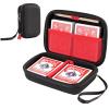 ProCase Hard Playing Card Game Carrying Case, Travel Storage Box Holds 300+ Trading Cards, Bag Holder for Classic Board Game UNO, Five CrownsSKYJO, PlayMonster and More (Case Only) -Black view 1