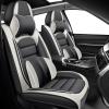 Megaseat Car Seat Covers for Chevrolet Chevy Cruze 2011-2019, Leather Auto Seat Cover Luxury Cushions Waterproof Seat Protectors (Gray White,Front Set with Pillow) view 1