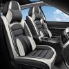 Megaseat Car Seat Covers for Chevrolet Chevy Cruze 2011-2019, Leather Auto Seat Cover Luxury Cushions Waterproof Seat Protectors (Gray White,Front Set with Pillow) view 2
