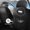 Megaseat Car Seat Covers for Chevrolet Chevy Cruze 2011-2019, Leather Auto Seat Cover Luxury Cushions Waterproof Seat Protectors (Gray White,Front Set with Pillow) view 4