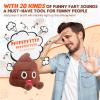 WYZOID Funny Farting Poop Plush Toy  30 Hilarious Fart Sounds, Soft & Durable, Perfect Gag Gift for Kids, Pets, and Pranks  Ready to Use for Endless Fun and Laughter! view 2
