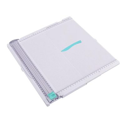 Beuiouer 12X12 Inch Craft Paper Cutter Foldable Creasing Paper Cutter Folding & Scorer for Cover of Book & Box and Photo Etc, White