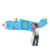 Monlurd Wooden Airplane Activity Wall Panel for Kids, Wall Toys for Toddlers 1-3, Playroom Toys, Daycare Furniture, Montessori Busy Board view 1