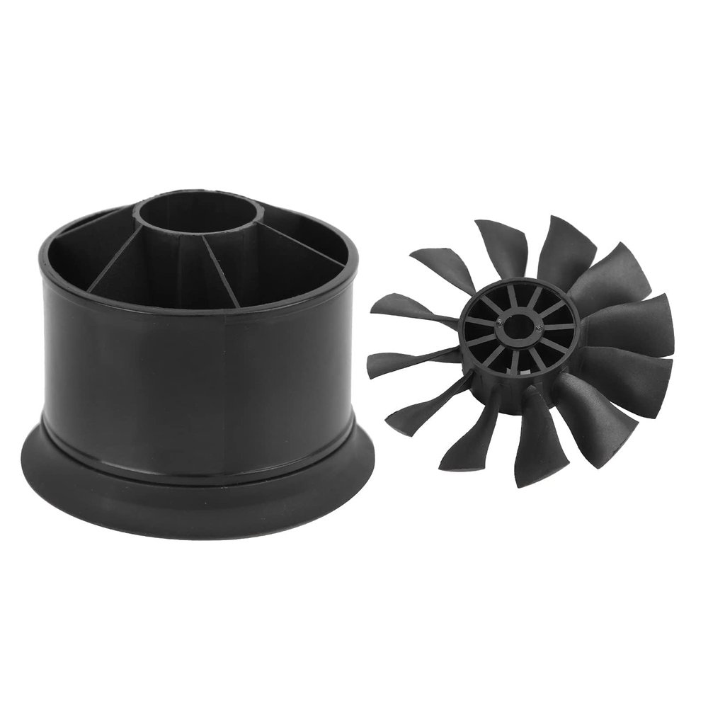 RC Ducted Fan, 50mm RC Model Ducted Fan 12 Blades Propeller Prop Kit Set for EDF Jet Airplane Aircraft 3300 4000 4600 5000KV Motor Quadcopter DIY (Back Wall)