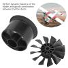 RC Ducted Fan, 50mm RC Model Ducted Fan 12 Blades Propeller Prop Kit Set for EDF Jet Airplane Aircraft 3300 4000 4600 5000KV Motor Quadcopter DIY (Back Wall) view 2