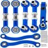 hopsupRC RC Aluminum Metal Turnbuckle Camber Links Toe Links with Rod Ends Steering Linkage Set Upgrade Parts for 1/18 LaTrax Teton,Desert Prerunner.Navy Blue(Replace 7636) view 1