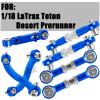 hopsupRC RC Aluminum Metal Turnbuckle Camber Links Toe Links with Rod Ends Steering Linkage Set Upgrade Parts for 1/18 LaTrax Teton,Desert Prerunner.Navy Blue(Replace 7636) view 2