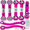 hopsupRC RC Aluminum Metal Turnbuckle Camber Links Toe Links with Rod Ends Steering Linkage Set Upgrade Parts for 1/18 LaTrax Teton,Desert Prerunner.Pink(Replace 7636) view 1