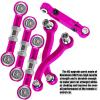 hopsupRC RC Aluminum Metal Turnbuckle Camber Links Toe Links with Rod Ends Steering Linkage Set Upgrade Parts for 1/18 LaTrax Teton,Desert Prerunner.Pink(Replace 7636) view 4