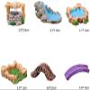 1Pc Blue Miniature Mini Water Pool Made Resin DIY Miniature Mini Water Pool Fairy Garden Lawn Ornament for Mountain Dollhouse Decor Craft Garden Sculptures and Statues Size: 4.1 * 1.0cm view 2