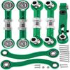 hopsupRC RC Aluminum Metal Turnbuckle Camber Links Toe Links with Rod Ends Steering Linkage Set Upgrade Parts for 1/18 LaTrax Teton,Desert Prerunner.Green(Replace 7636) view 1