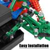 hopsupRC RC Aluminum Metal Turnbuckle Camber Links Toe Links with Rod Ends Steering Linkage Set Upgrade Parts for 1/18 LaTrax Teton,Desert Prerunner.Green(Replace 7636) view 3