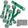hopsupRC RC Aluminum Metal Turnbuckle Camber Links Toe Links with Rod Ends Steering Linkage Set Upgrade Parts for 1/18 LaTrax Teton,Desert Prerunner.Green(Replace 7636) view 4
