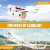 HAWK'S WORK 4 Channel RC Plane, Remote Control Airplane Cessna Ready to Fly, Brushless Motor 6-axis Gyro Stabilizer 3 Flight Mode Stunt Flying, Easy Trainer for Beginner & Kid view 3