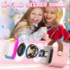 Karaoke Machine for Kids Microphone Gifts for Teen Girls Toys Age 6-8 for Kids 4 5 7 9 6 8 10 Year Old Christmas Birthday Gift Ideas (Pink) view 3
