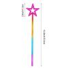 Nydotd 2pcs Star Wands, 13 Inch Fairy Princess Angel Wand Sticks Magic Elf Baton for Birthday, Wedding, Christmas, Cosplay & Masquerade Dress Up Shows (Colourful) view 2