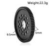 ZLiT 63T 64T 66T 71T High Speed Spur Pinion Gear Set for Tamiya TT02 TT-02 1/10 RC Car (71T) view 2