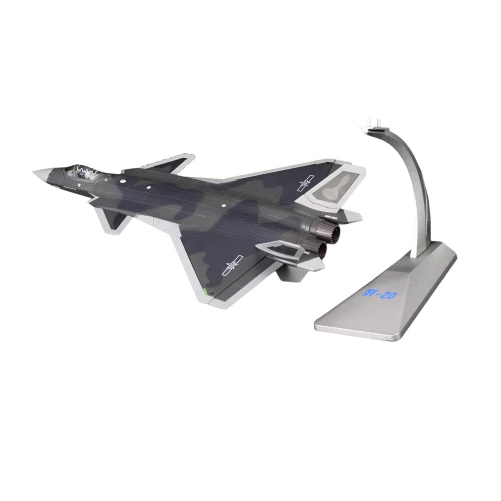 UGPLM J20 Airplane Model Stimulated Airplane Collection Model Aircraft Model Fighter Model for Office Shelf Bar Souvenir Ornament, 1 60