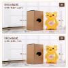 Cute Piggy Bank Brown Bear Money Bank Unbreakable Clear Plastic Money Bank Coin Bank for Girls Boys Transparent Money Box Home Decor Small Size Piggy Banks for Birthday Gifts Home Decoration 24cm B view 2